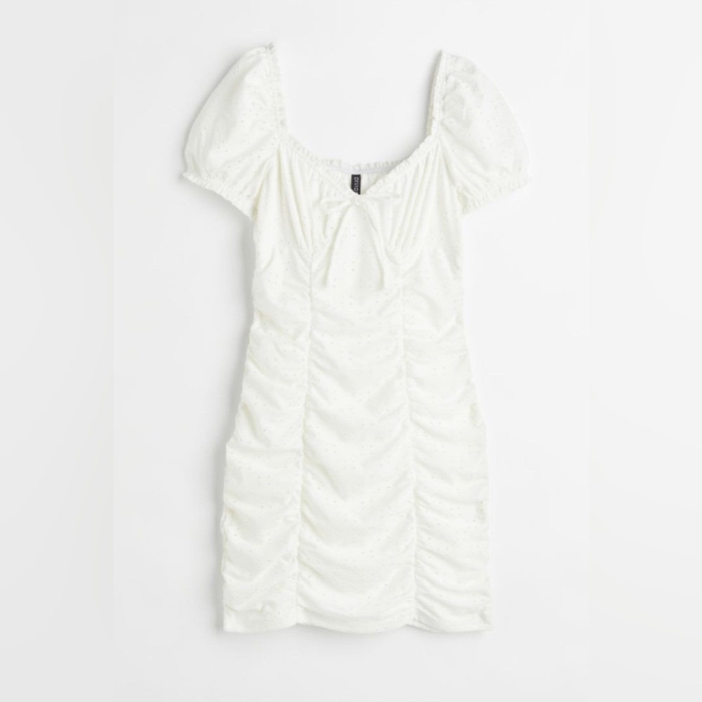 H&M White Mini Dress
